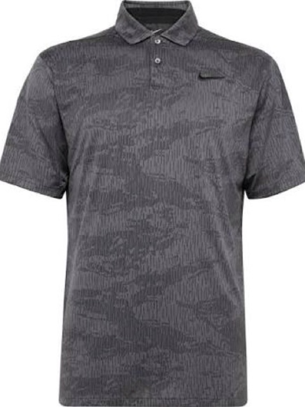 Nike Golf Tour Performance Mens Charcoal Camo Patterned Short-Sleeve Polo Medium